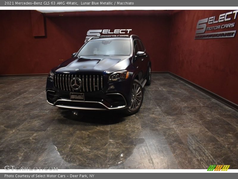 Lunar Blue Metallic / Macchiato 2021 Mercedes-Benz GLS 63 AMG 4Matic