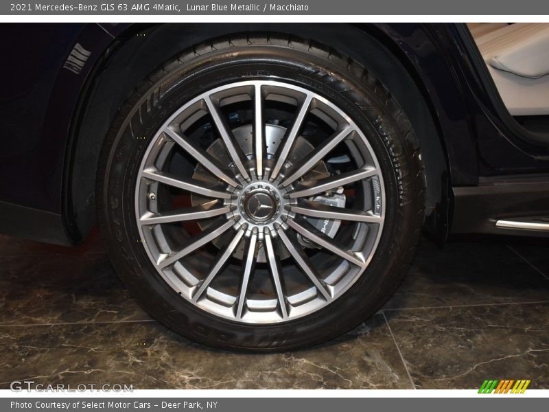Lunar Blue Metallic / Macchiato 2021 Mercedes-Benz GLS 63 AMG 4Matic