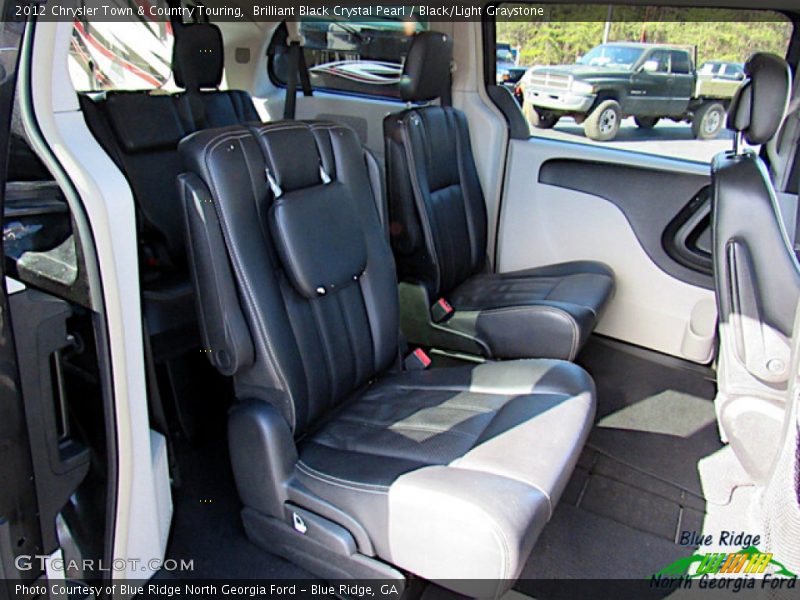Brilliant Black Crystal Pearl / Black/Light Graystone 2012 Chrysler Town & Country Touring