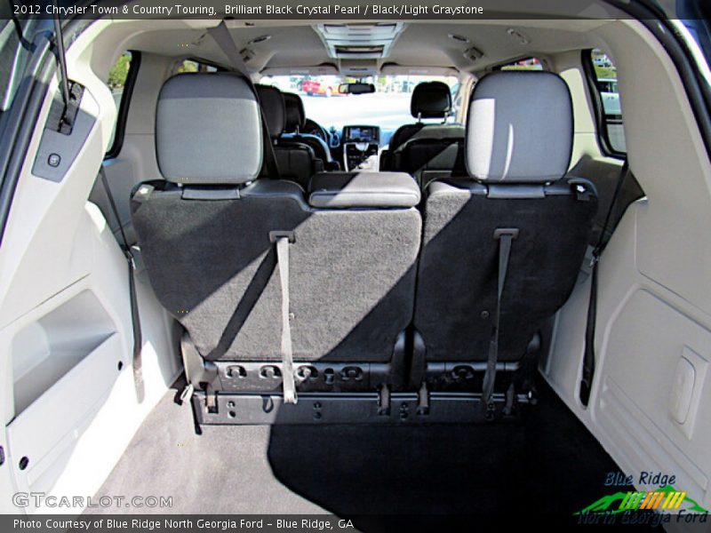 Brilliant Black Crystal Pearl / Black/Light Graystone 2012 Chrysler Town & Country Touring