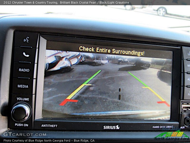 Brilliant Black Crystal Pearl / Black/Light Graystone 2012 Chrysler Town & Country Touring