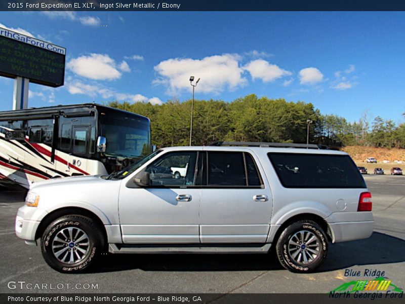 Ingot Silver Metallic / Ebony 2015 Ford Expedition EL XLT