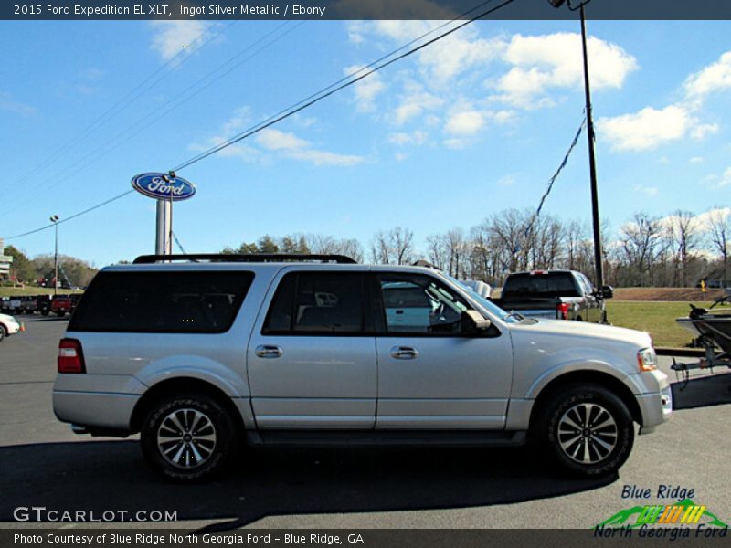 Ingot Silver Metallic / Ebony 2015 Ford Expedition EL XLT