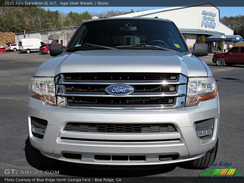 Ingot Silver Metallic / Ebony 2015 Ford Expedition EL XLT