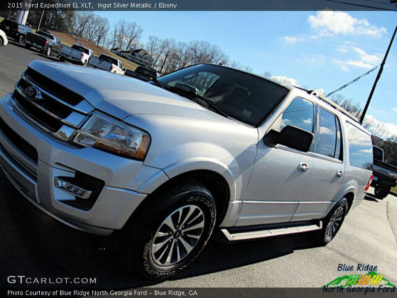 Ingot Silver Metallic / Ebony 2015 Ford Expedition EL XLT