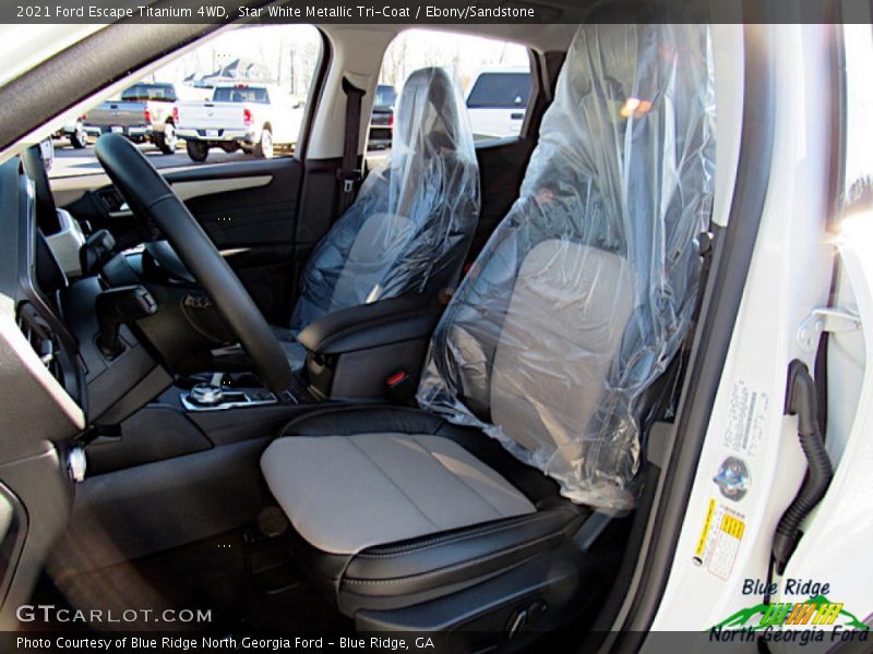 Star White Metallic Tri-Coat / Ebony/Sandstone 2021 Ford Escape Titanium 4WD