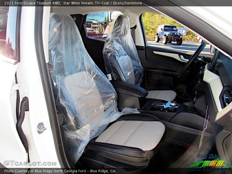 Star White Metallic Tri-Coat / Ebony/Sandstone 2021 Ford Escape Titanium 4WD