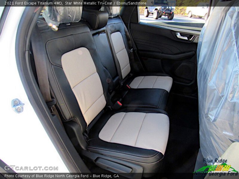 Star White Metallic Tri-Coat / Ebony/Sandstone 2021 Ford Escape Titanium 4WD