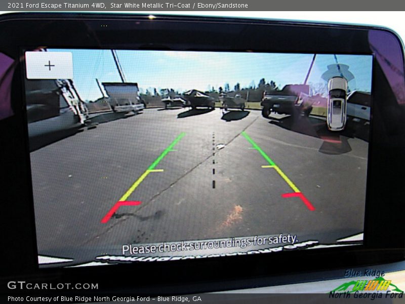 Star White Metallic Tri-Coat / Ebony/Sandstone 2021 Ford Escape Titanium 4WD