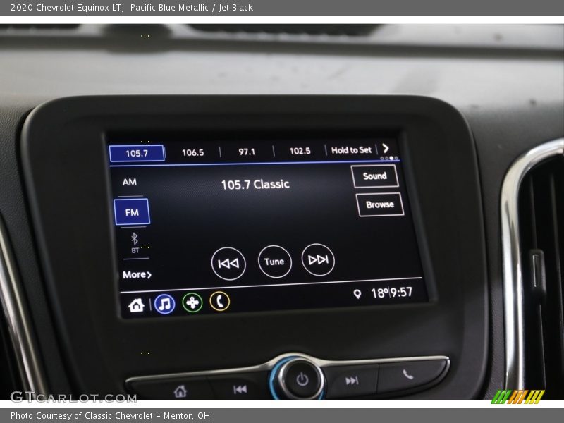 Pacific Blue Metallic / Jet Black 2020 Chevrolet Equinox LT