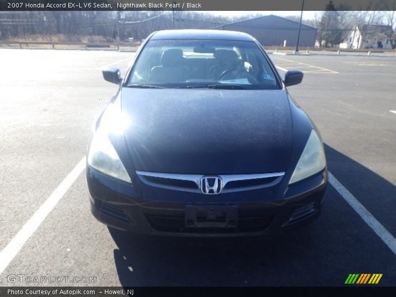 Nighthawk Black Pearl / Black 2007 Honda Accord EX-L V6 Sedan