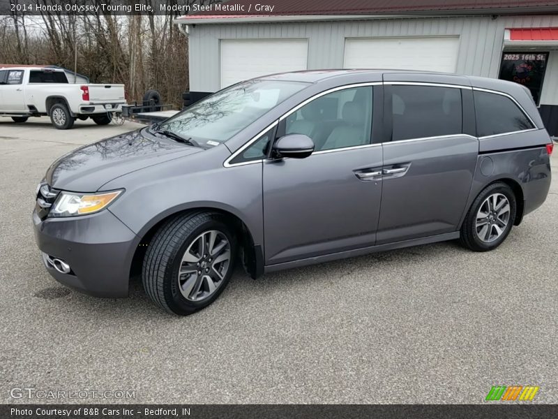 Modern Steel Metallic / Gray 2014 Honda Odyssey Touring Elite