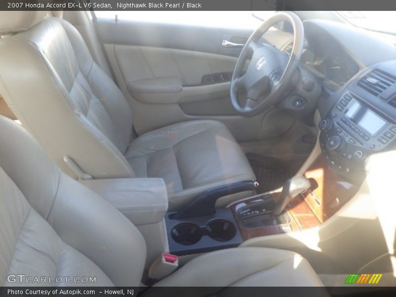 Nighthawk Black Pearl / Black 2007 Honda Accord EX-L V6 Sedan