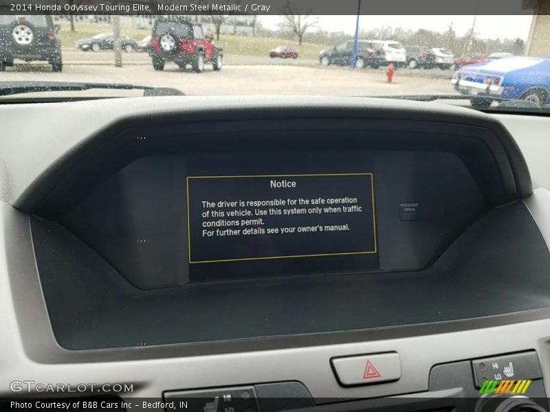 Modern Steel Metallic / Gray 2014 Honda Odyssey Touring Elite