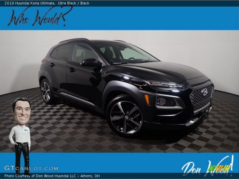 Ultra Black / Black 2019 Hyundai Kona Ultimate