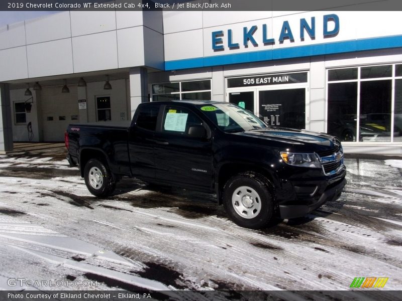Black / Jet Black/Dark Ash 2019 Chevrolet Colorado WT Extended Cab 4x4