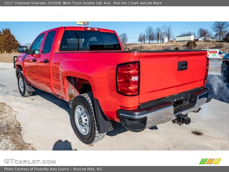 Red Hot / Dark Ash/Jet Black 2017 Chevrolet Silverado 2500HD Work Truck Double Cab 4x4