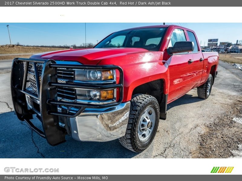 Red Hot / Dark Ash/Jet Black 2017 Chevrolet Silverado 2500HD Work Truck Double Cab 4x4