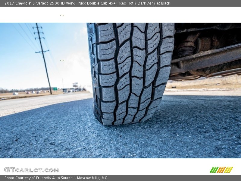 Red Hot / Dark Ash/Jet Black 2017 Chevrolet Silverado 2500HD Work Truck Double Cab 4x4