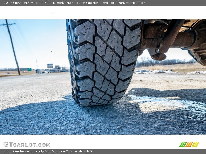 Red Hot / Dark Ash/Jet Black 2017 Chevrolet Silverado 2500HD Work Truck Double Cab 4x4