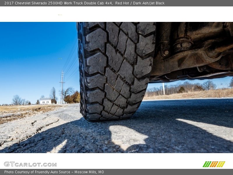 Red Hot / Dark Ash/Jet Black 2017 Chevrolet Silverado 2500HD Work Truck Double Cab 4x4