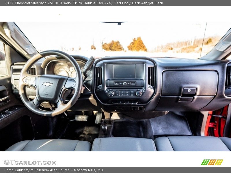 Red Hot / Dark Ash/Jet Black 2017 Chevrolet Silverado 2500HD Work Truck Double Cab 4x4