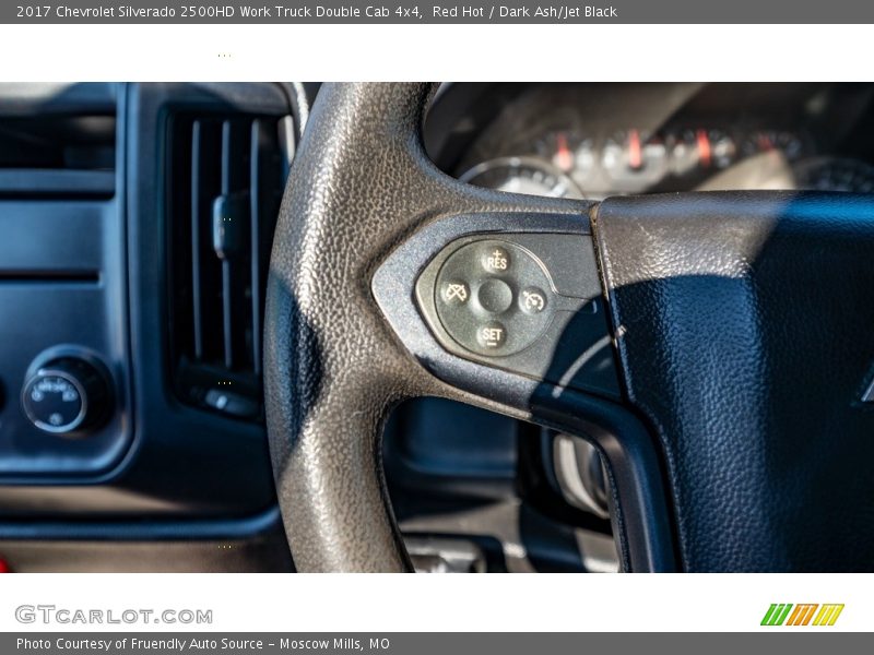 Red Hot / Dark Ash/Jet Black 2017 Chevrolet Silverado 2500HD Work Truck Double Cab 4x4