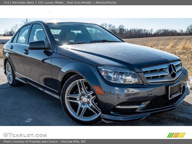 Steel Grey Metallic / Almond/Mocha 2011 Mercedes-Benz C 300 Luxury 4Matic