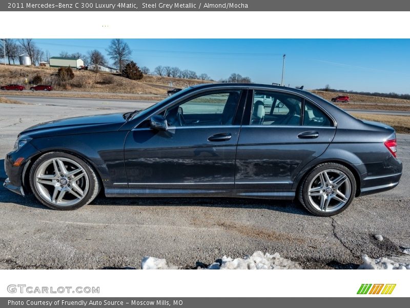 Steel Grey Metallic / Almond/Mocha 2011 Mercedes-Benz C 300 Luxury 4Matic