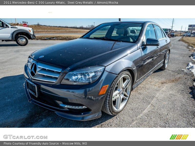 Steel Grey Metallic / Almond/Mocha 2011 Mercedes-Benz C 300 Luxury 4Matic