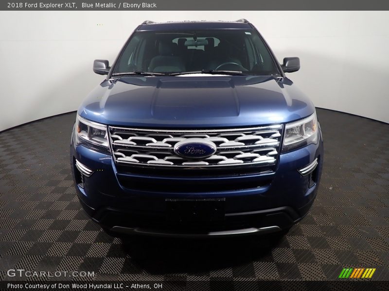 Blue Metallic / Ebony Black 2018 Ford Explorer XLT