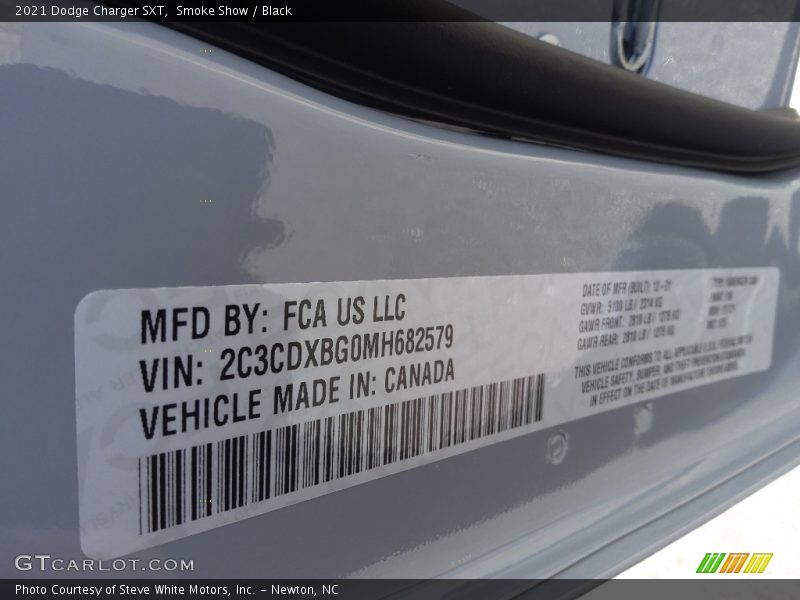 Smoke Show / Black 2021 Dodge Charger SXT