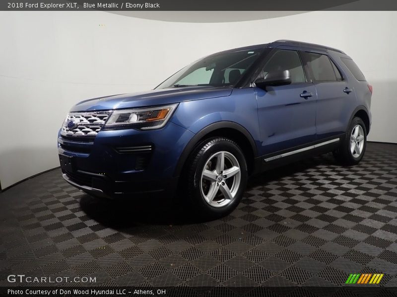 Blue Metallic / Ebony Black 2018 Ford Explorer XLT