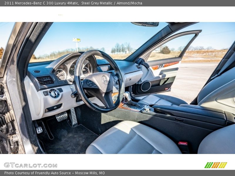 Steel Grey Metallic / Almond/Mocha 2011 Mercedes-Benz C 300 Luxury 4Matic