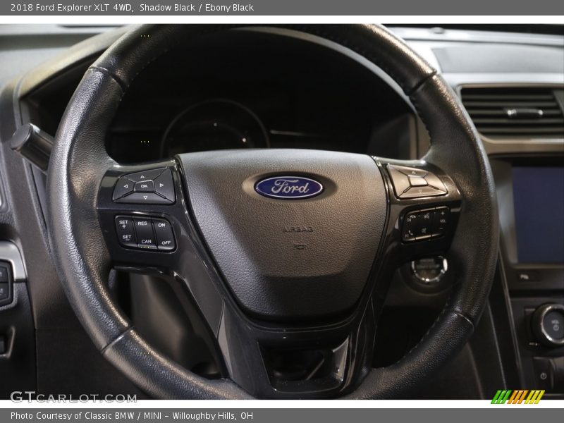 Shadow Black / Ebony Black 2018 Ford Explorer XLT 4WD