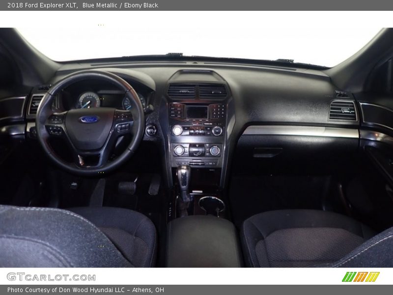 Blue Metallic / Ebony Black 2018 Ford Explorer XLT