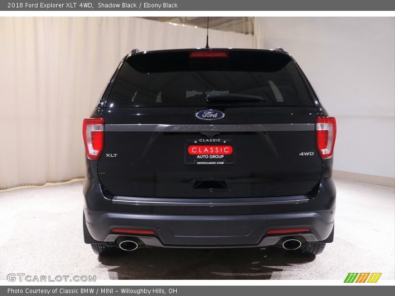Shadow Black / Ebony Black 2018 Ford Explorer XLT 4WD