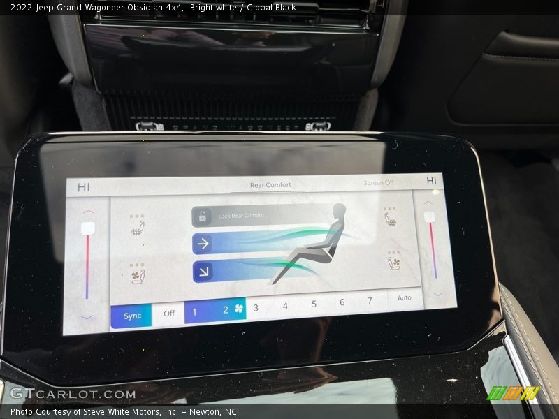 Controls of 2022 Grand Wagoneer Obsidian 4x4