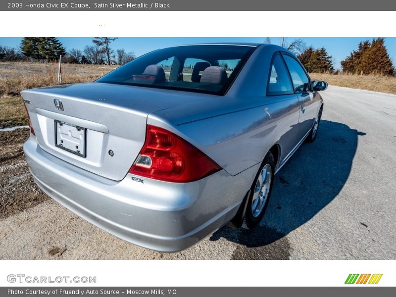 Satin Silver Metallic / Black 2003 Honda Civic EX Coupe