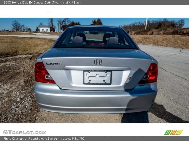 Satin Silver Metallic / Black 2003 Honda Civic EX Coupe