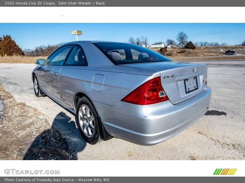 Satin Silver Metallic / Black 2003 Honda Civic EX Coupe