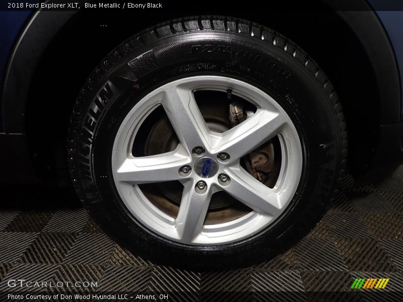 Blue Metallic / Ebony Black 2018 Ford Explorer XLT