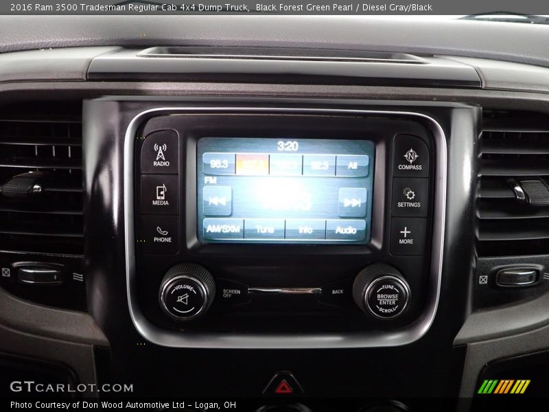 Black Forest Green Pearl / Diesel Gray/Black 2016 Ram 3500 Tradesman Regular Cab 4x4 Dump Truck