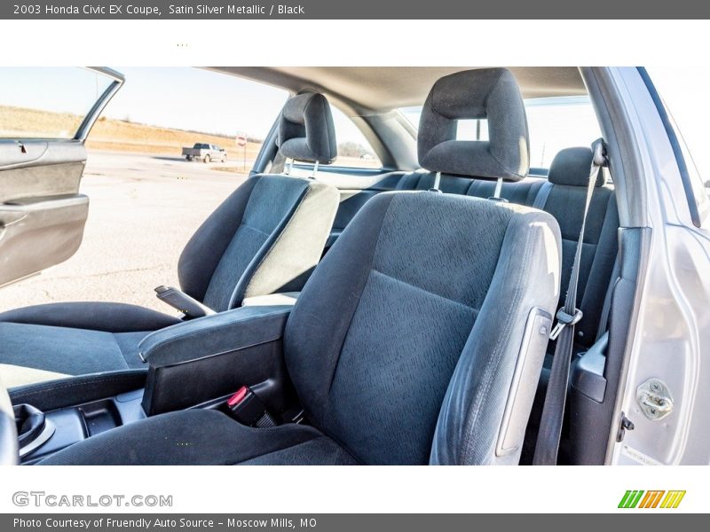 Satin Silver Metallic / Black 2003 Honda Civic EX Coupe