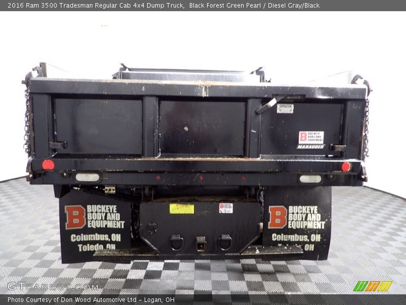 Black Forest Green Pearl / Diesel Gray/Black 2016 Ram 3500 Tradesman Regular Cab 4x4 Dump Truck