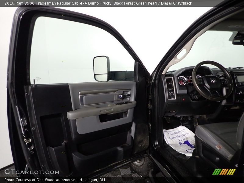 Black Forest Green Pearl / Diesel Gray/Black 2016 Ram 3500 Tradesman Regular Cab 4x4 Dump Truck