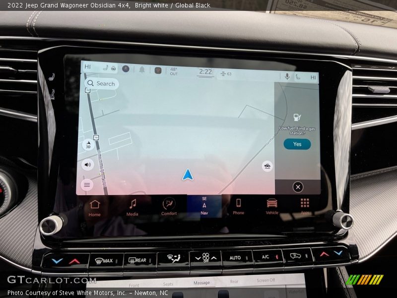 Navigation of 2022 Grand Wagoneer Obsidian 4x4