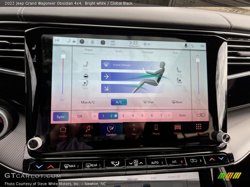 Controls of 2022 Grand Wagoneer Obsidian 4x4