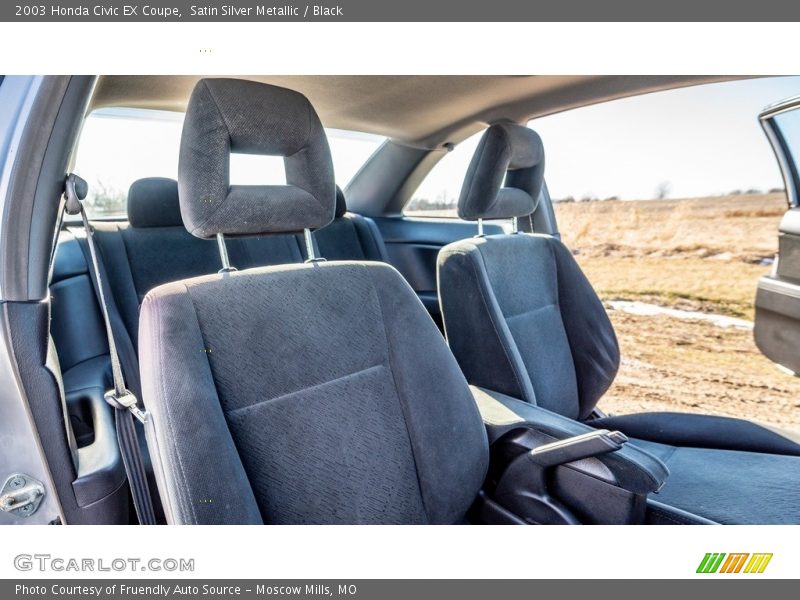 Satin Silver Metallic / Black 2003 Honda Civic EX Coupe