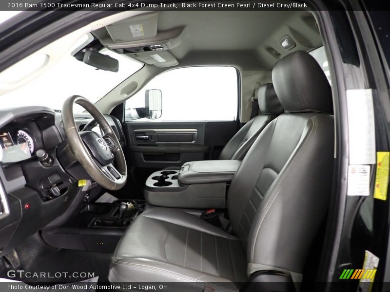 Black Forest Green Pearl / Diesel Gray/Black 2016 Ram 3500 Tradesman Regular Cab 4x4 Dump Truck